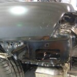 Photographs of a 2014 Chevrolet Camaro that was in an accident and repaired by Elite Paint & Body Shop in West Palm Beach Florida